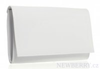 Luxusn biela lakovan dmska listov kabelka SP100 GROSSO